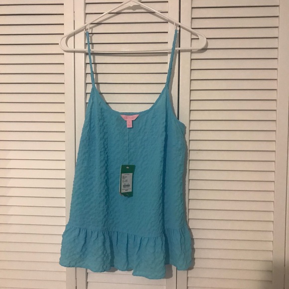 SOLD NWT Lilly Pulitzer Top in Pool House Blue - Picture 7 of 8